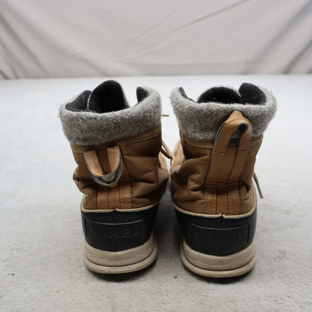 Sorel Womens 9.5 Winter Boots Brown Explorer Carnival Elk Waterproof Snow Hiking